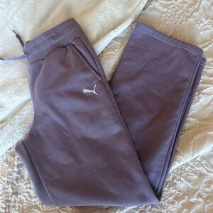 Puma Lavender Wide Leg Sweatpants